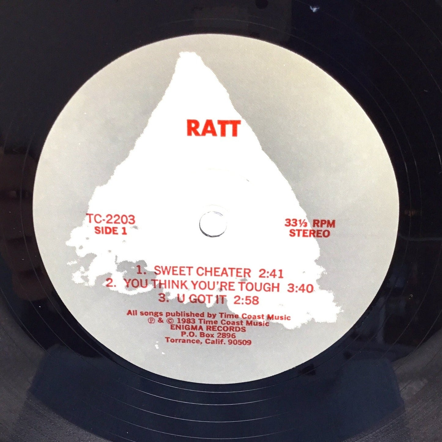 Ratt - Rare Original Self Titled Ratt - TC2203 on Enigma Label