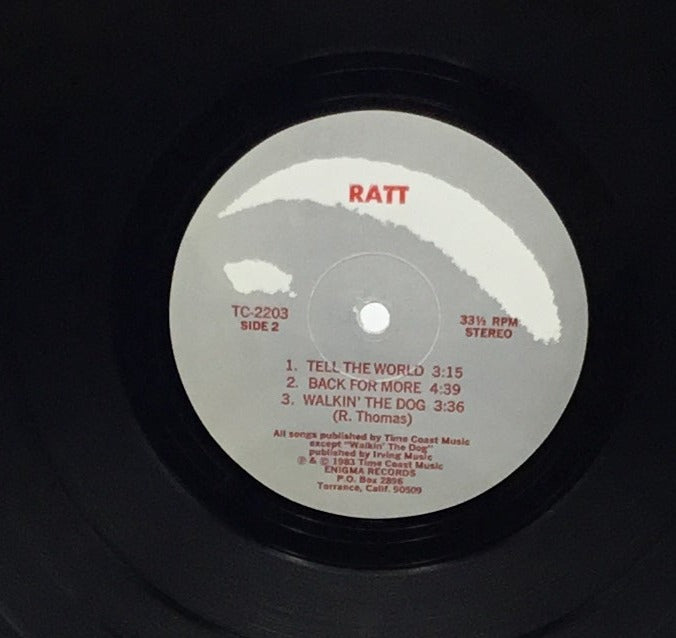 Ratt - Rare Original Self Titled Ratt - TC2203 on Enigma Label