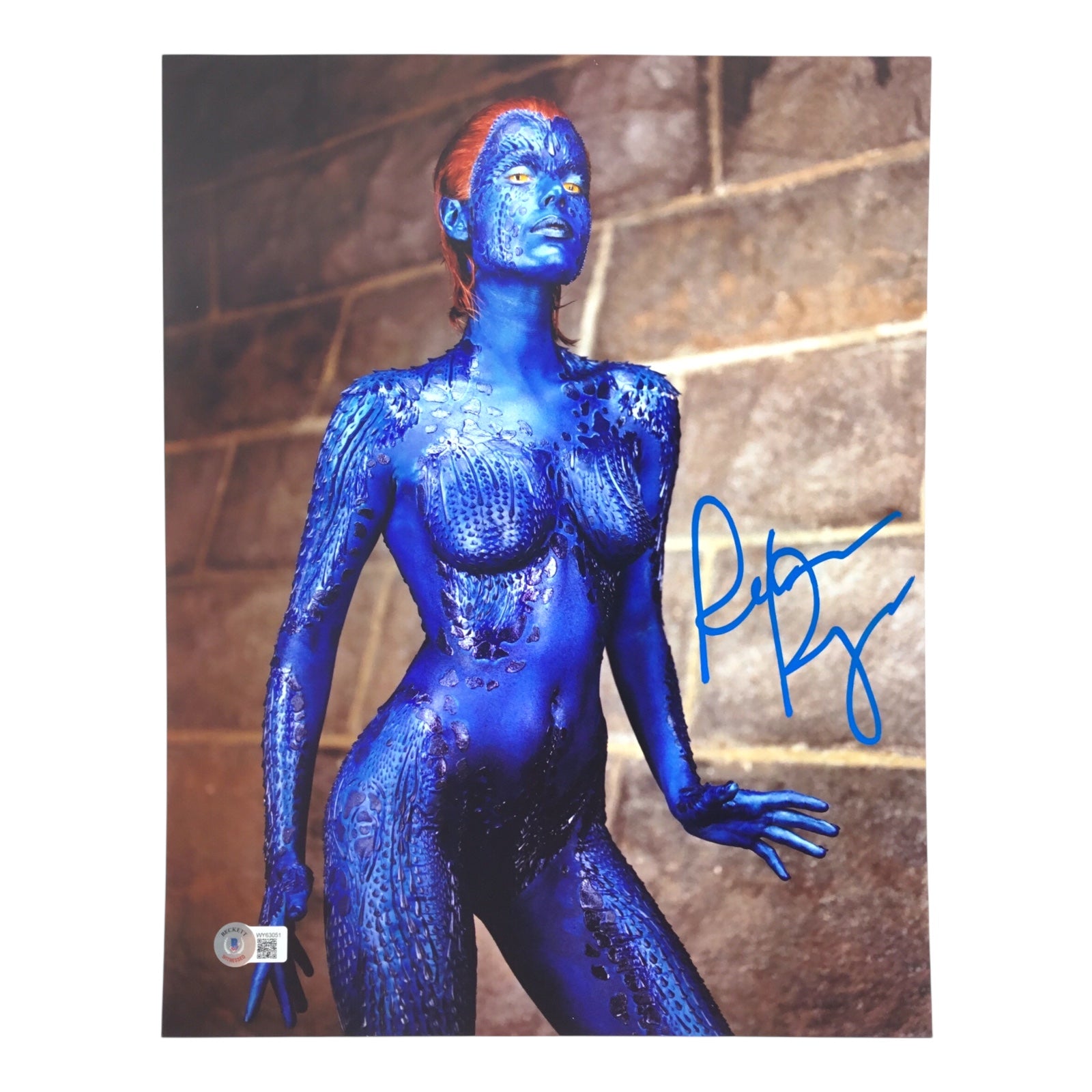 Rebecca Romijn Signed 11x14 Photo - Mystique in X-Men (Beckett Certified)