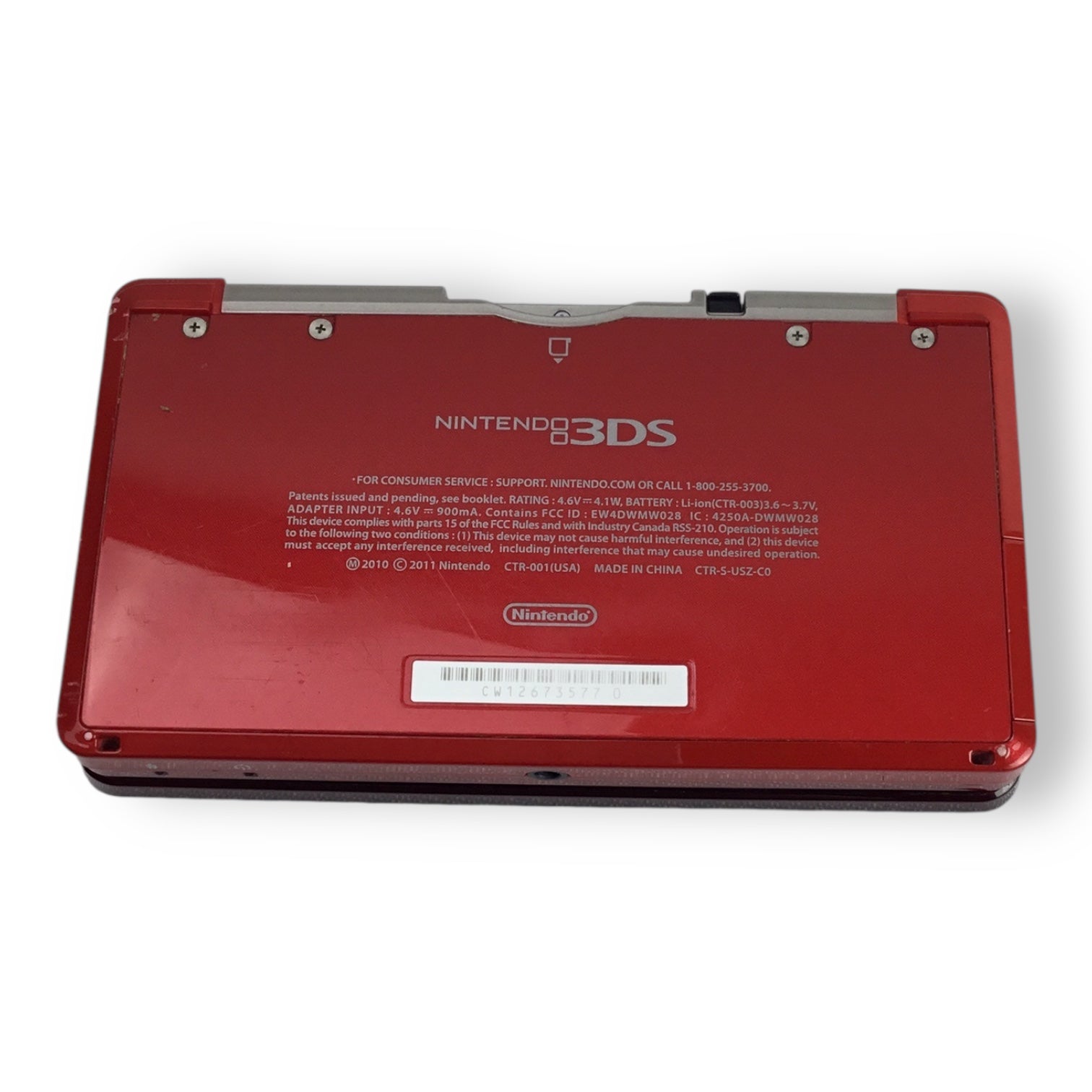 Red Nintendo 3DS Bundle with Cable and Case