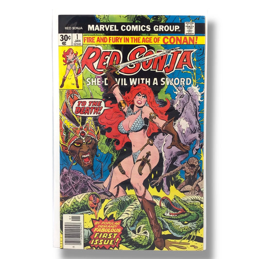 Red Sonja #1 | January 1977 | First Issue | Marvel Comics | She-Devil with a Sword | VF