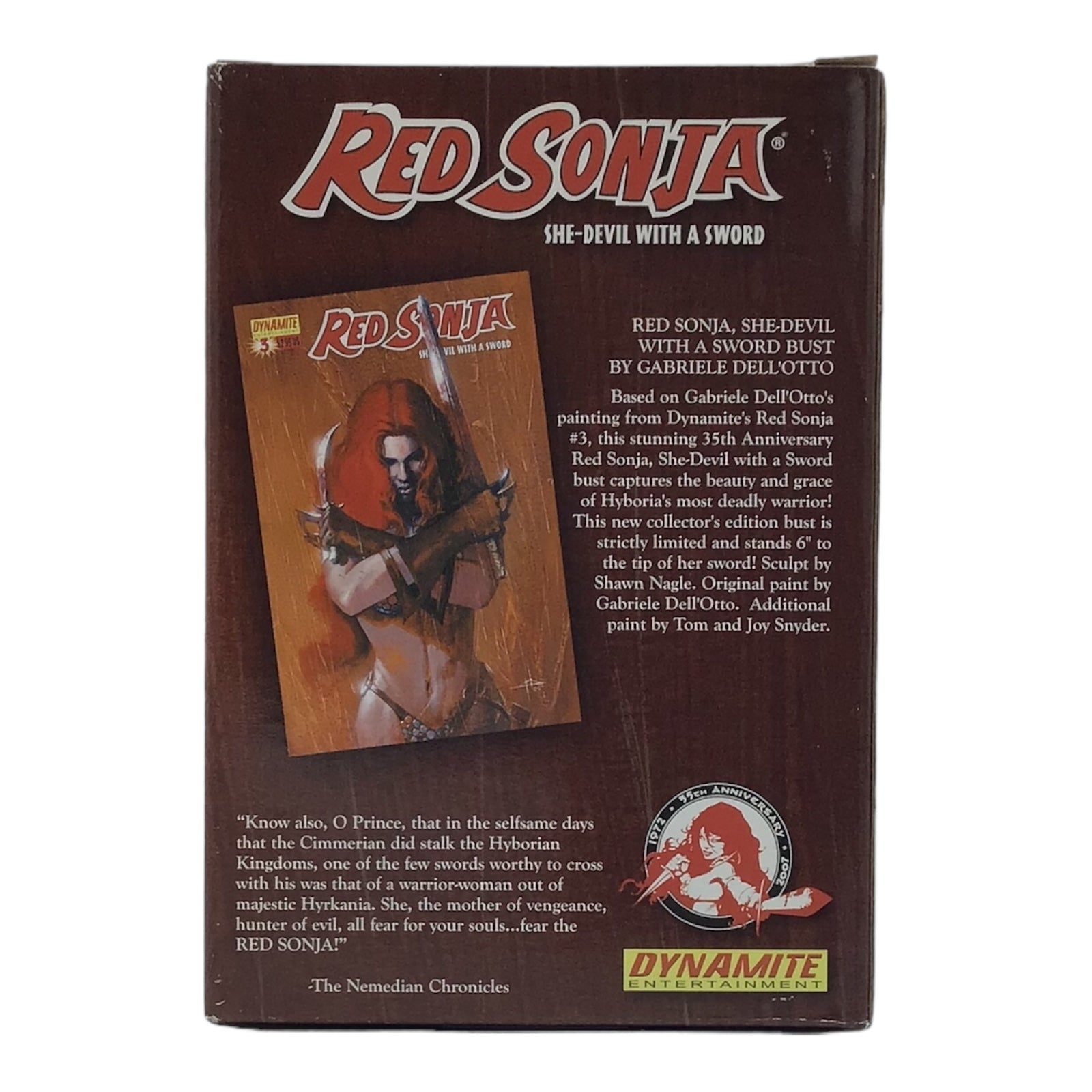 Red Sonja: She-Devil with a Sword Bust - 2007 Dynamite - 017 of 108 Proof Variant