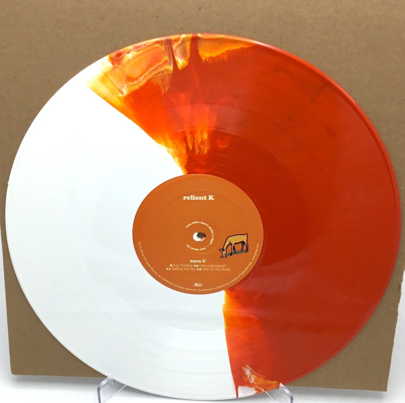 Relient K – Two Lefts Don't Make A Right ... But Three Do 2 x LP Orange & White Wax Vinyl