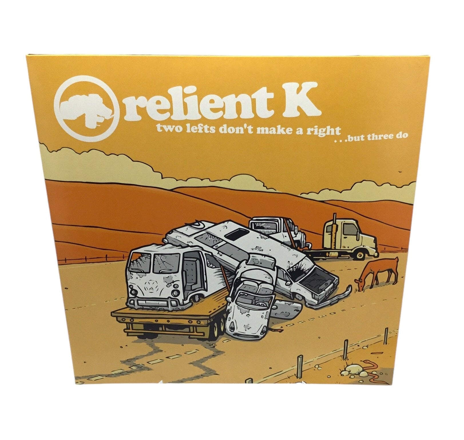 Relient K – Two Lefts Don't Make A Right ... But Three Do 2 x LP Orange & White Wax Vinyl