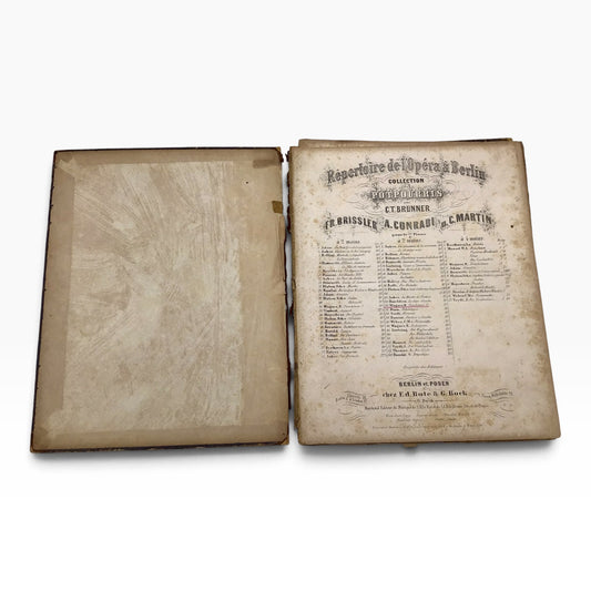 Repertoire of the Opera in Berlin 1871 – Brissler, Conradi & Martin – German
