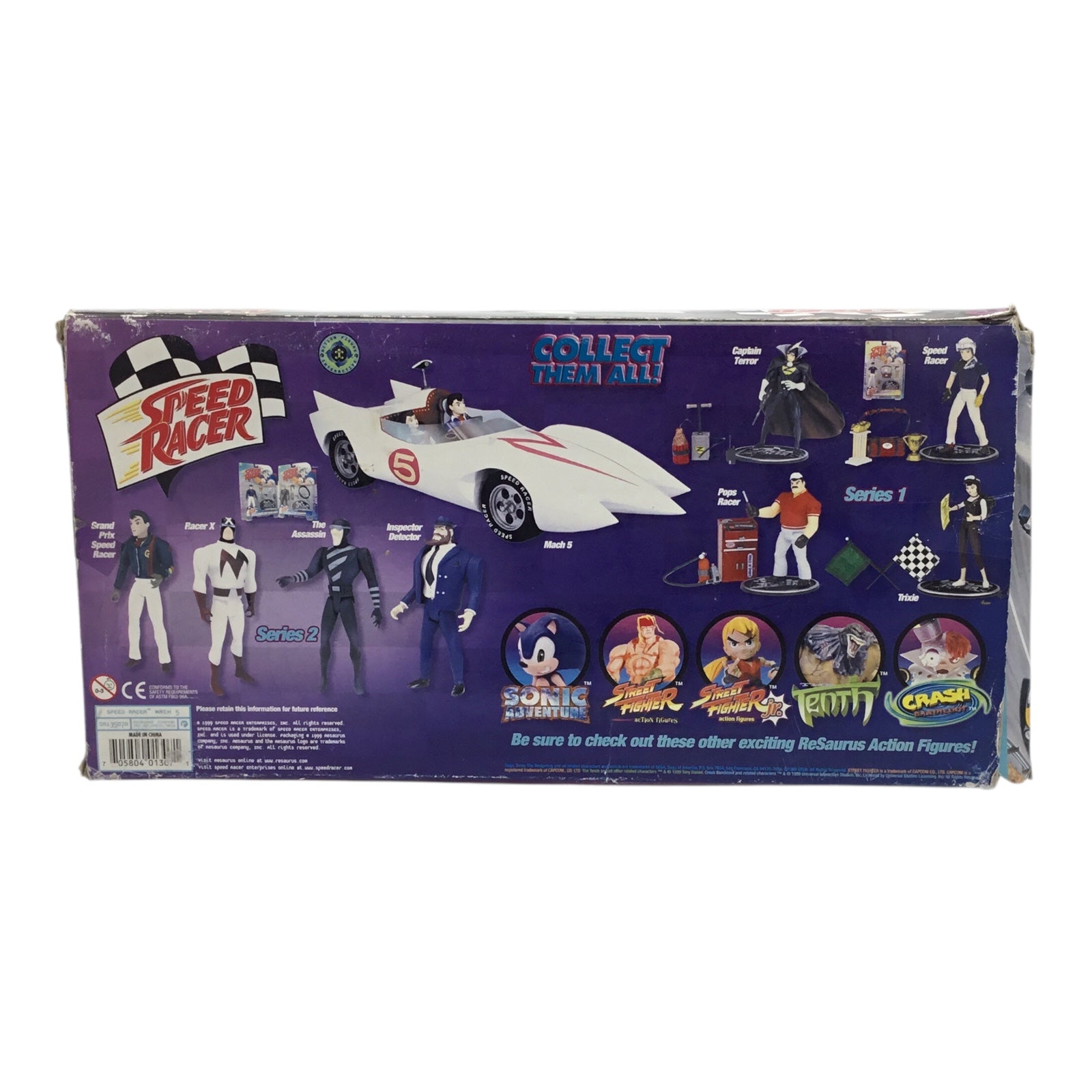 Resaurus Speed Racer Mach 5 Playset – Spridle & Chim-Chim