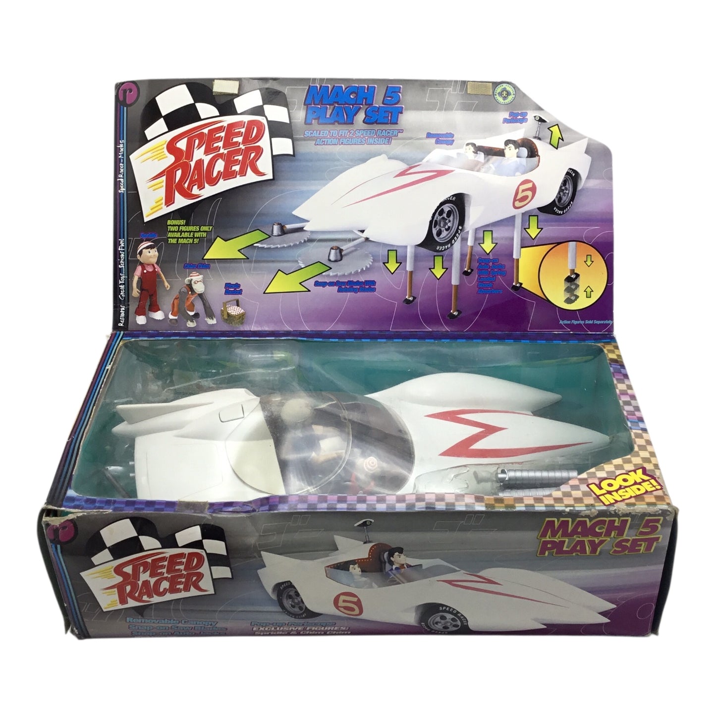 Resaurus Speed Racer Mach 5 Playset – Spridle & Chim-Chim