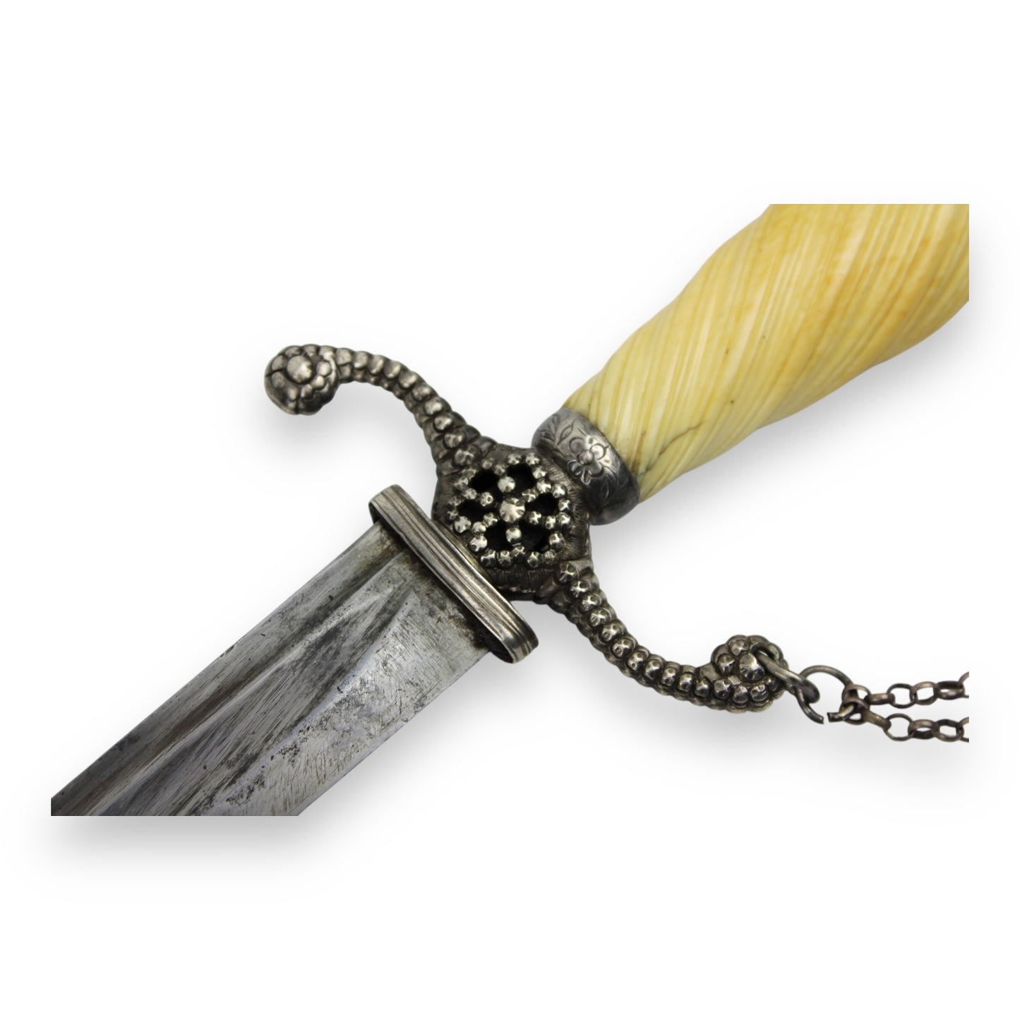 Rev War 1776 Silver Hilt Officer Sword Guthman Coll. Rare Eagle Head Ivory