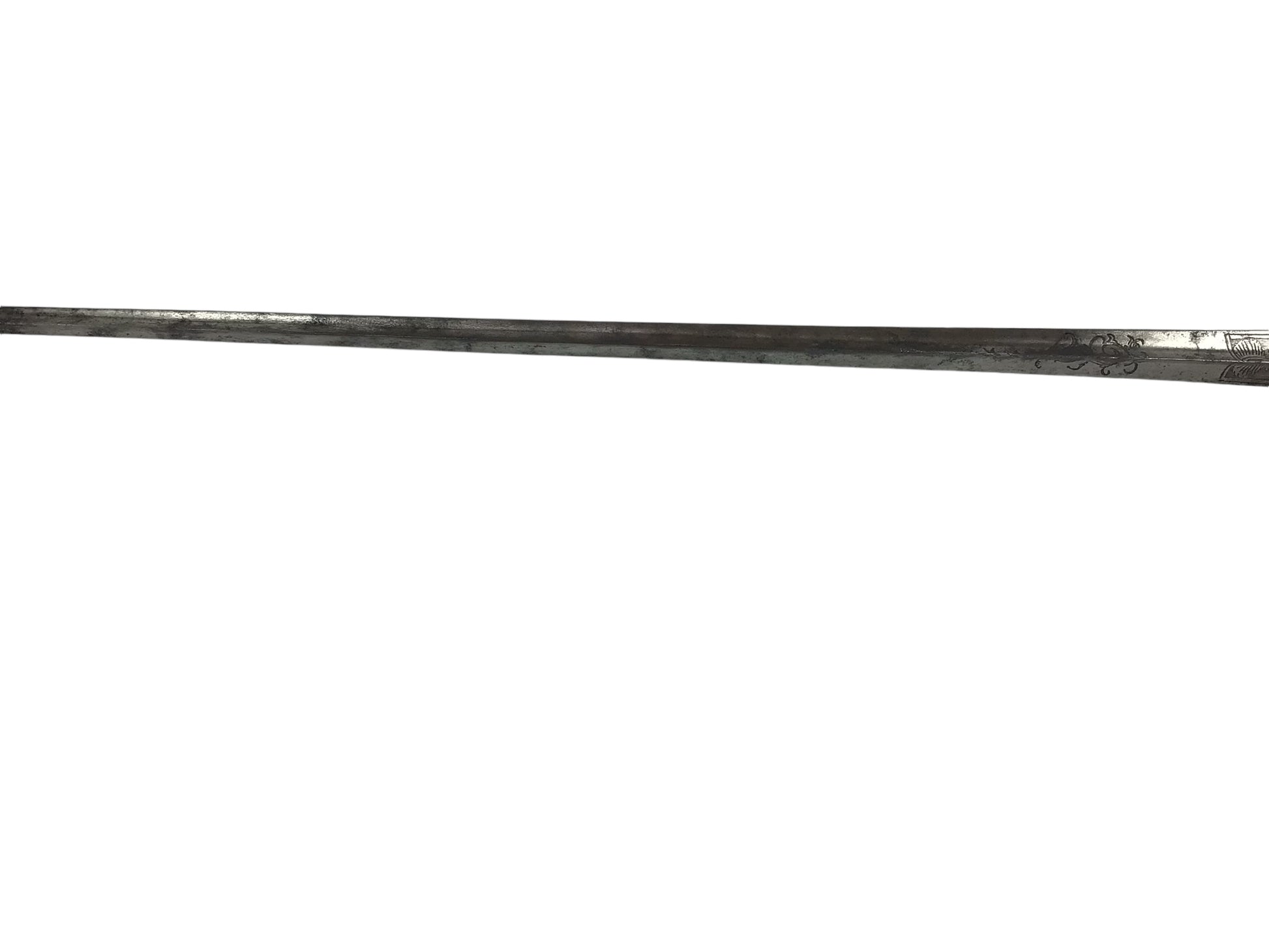 Rev War Officer Musician’s Rapier Sword w/ Silver Hilt & Engravings, Rare 18thC