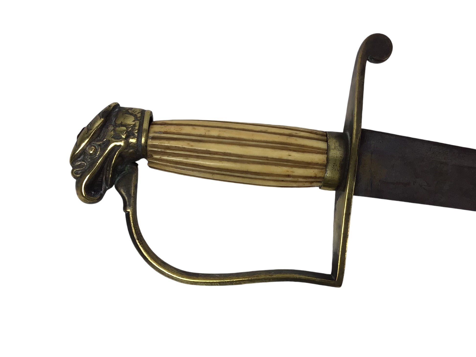 Revolutionary War U.S. Eagle Head Sword – Brass Guard 18th C. - Rare