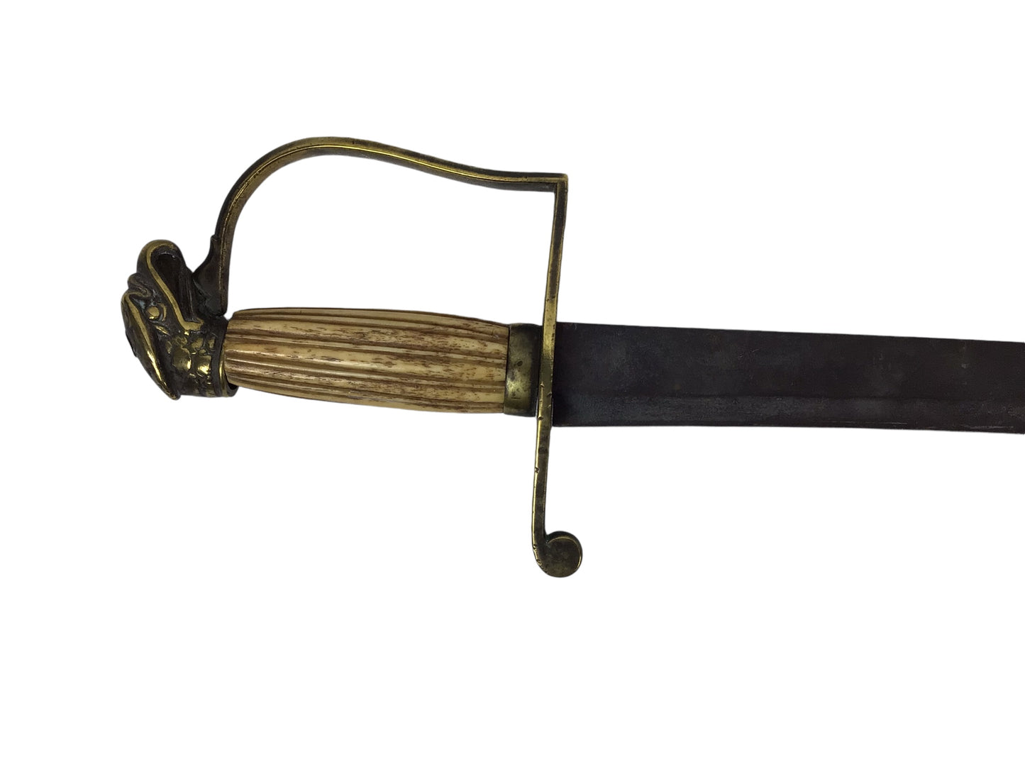 Revolutionary War U.S. Eagle Head Sword – Brass Guard 18th C. - Rare