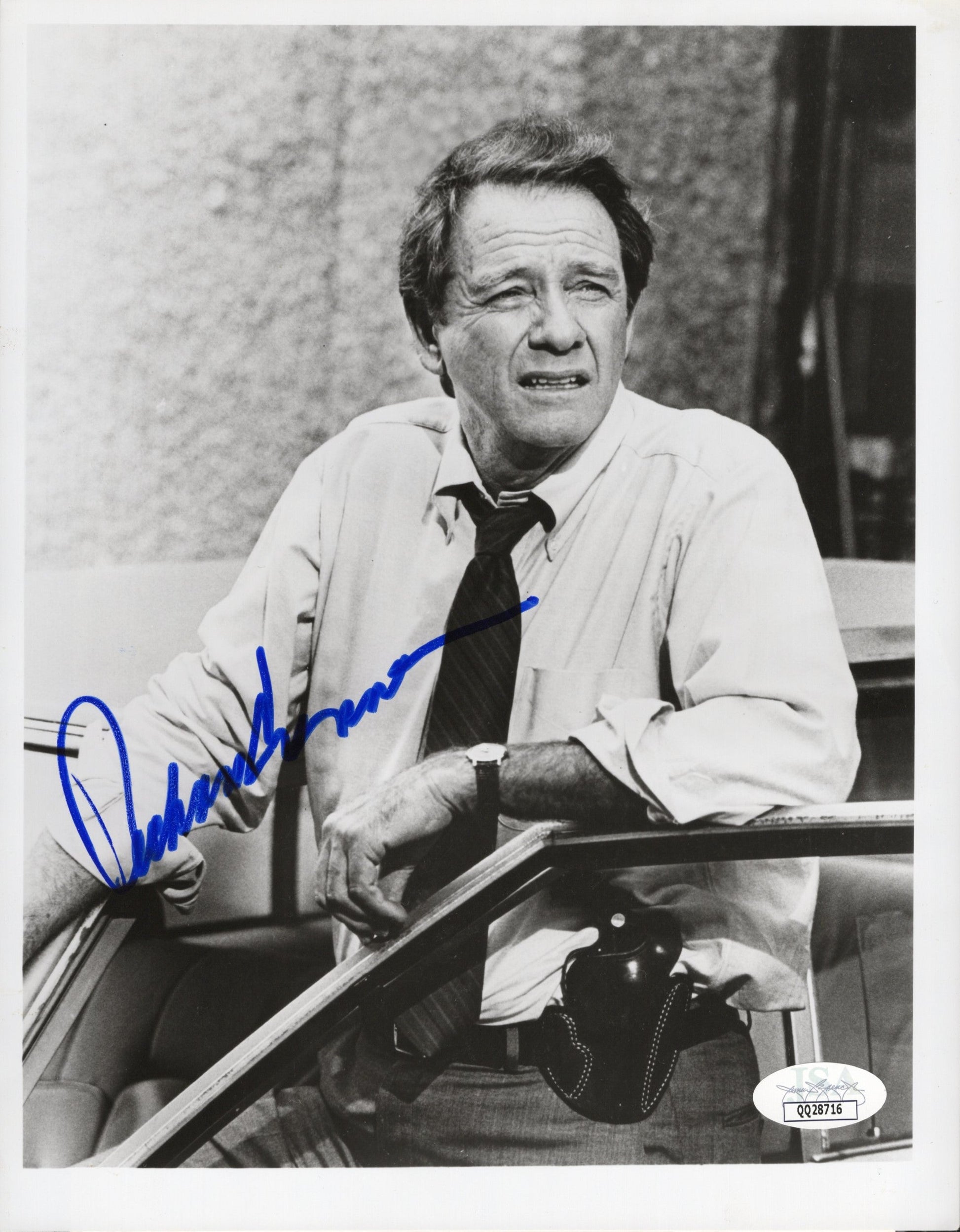 Richard Crenna in Switch Signed B&W CBS Promo Photo 7x9, JSA Certified Authentic QQ28716