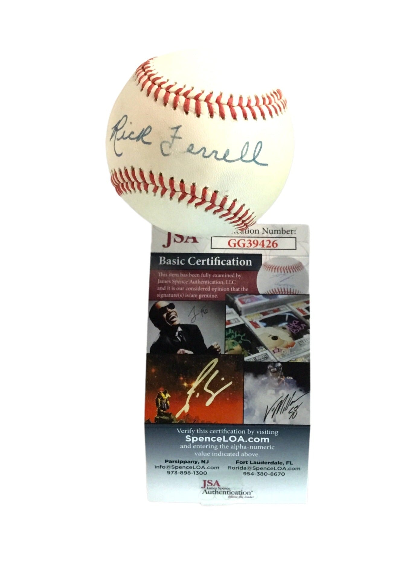 Rick Ferrell Certified Authentic Autographed Baseball