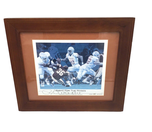 Rick Rush Signed/Autographed Texas Longhorns Right For The Roses Painting #55/5000