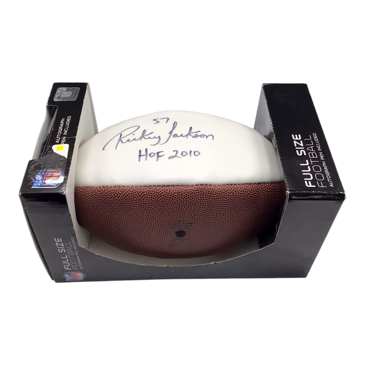 Rickey Jackson Signed NFL Football – New Orleans Saints #57, HOF 2010