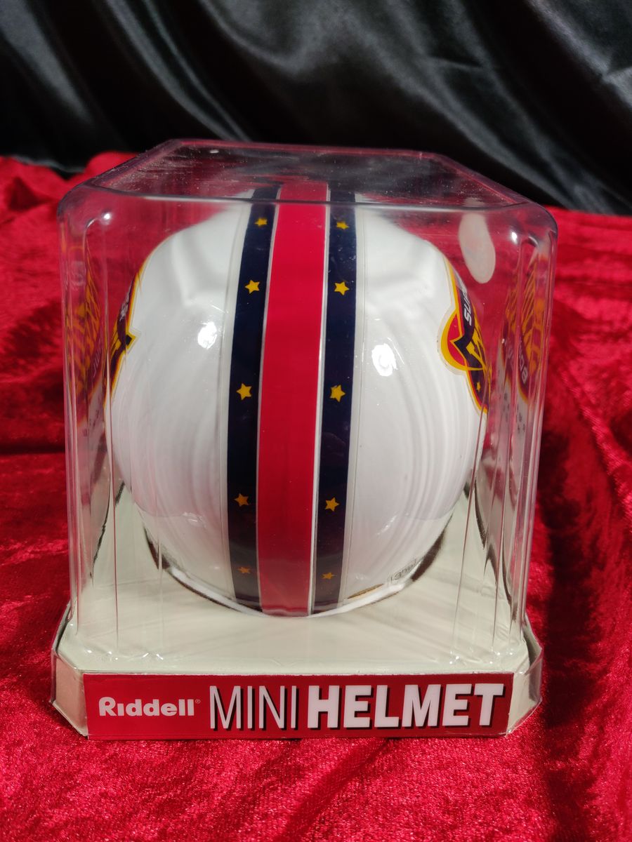 Riddell Football Mini Helmet Super Bowl XXXVIII 38 Patriots Jaguars 2/1/2004