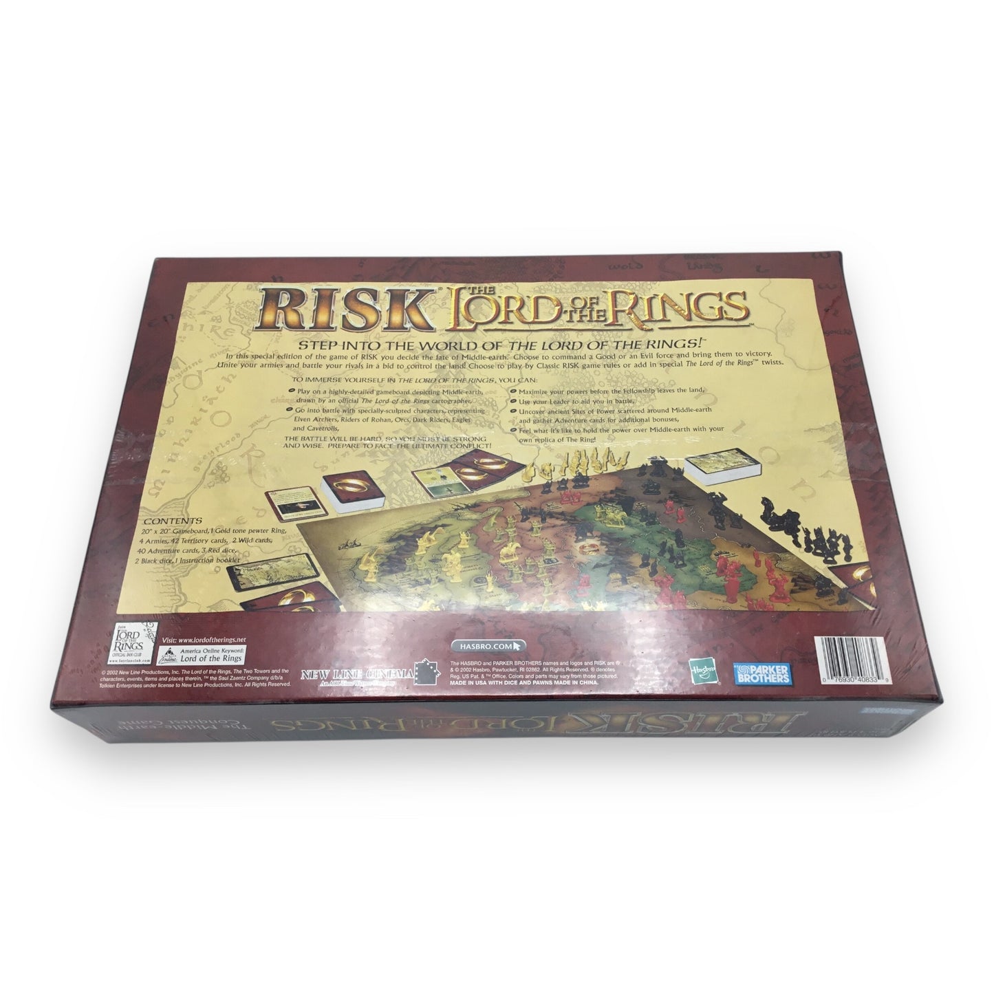 Risk: The Lord of the Rings – The Middle-earth Conquest Game by Parker Brothers (Sealed, New)