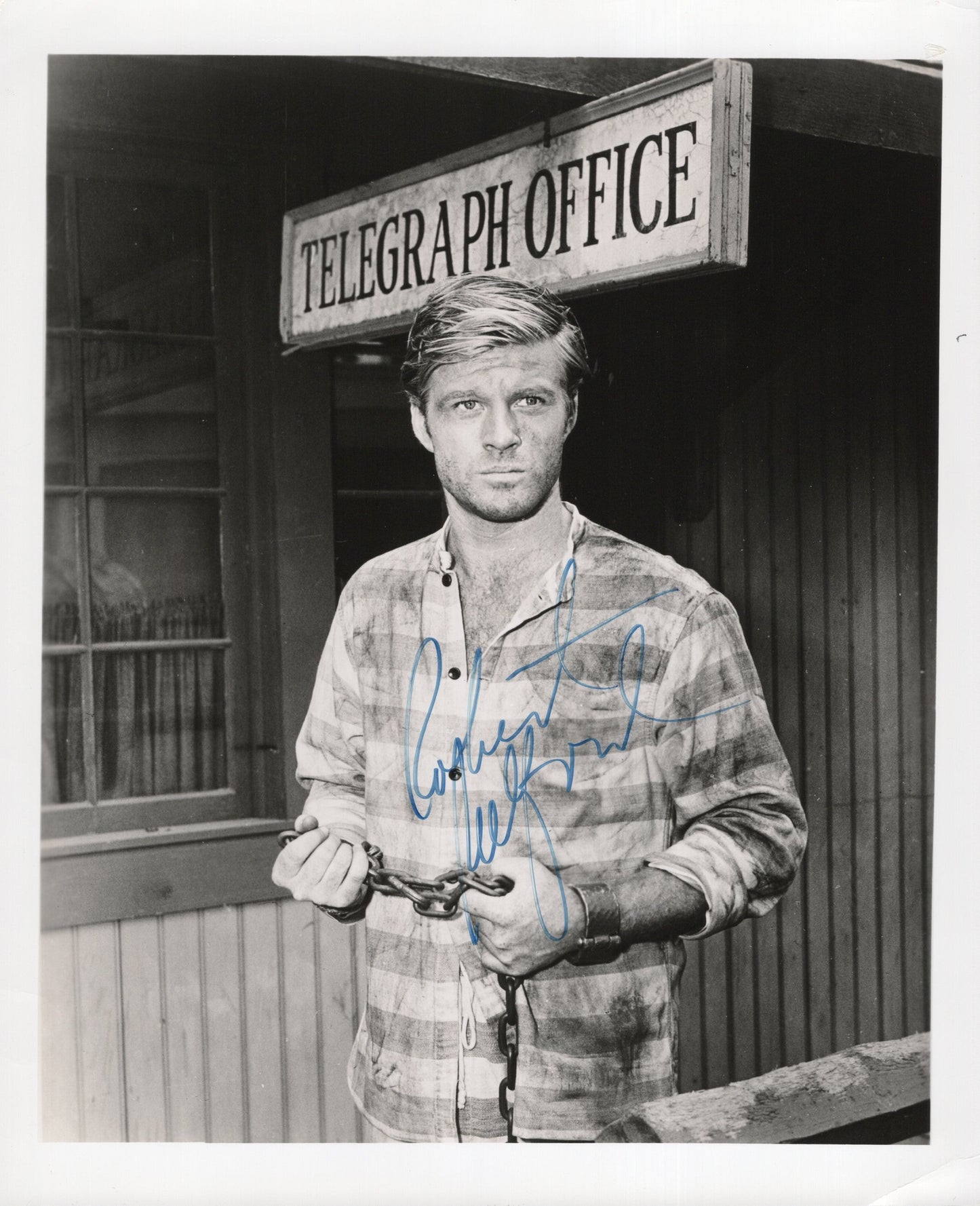 Robert Redford Signed Photo 8x10 B&W in The Evil That Men Do