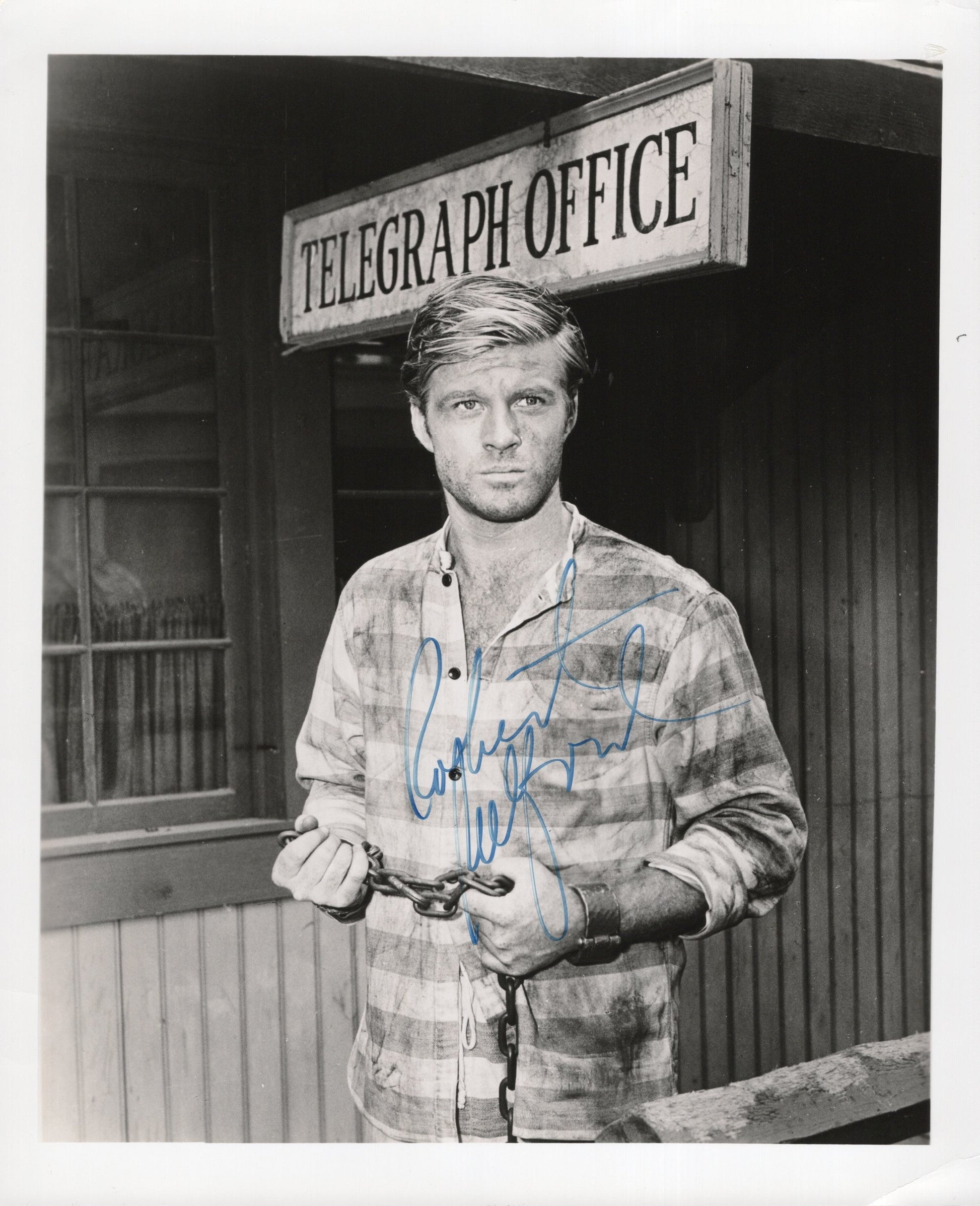 Robert Redford Signed Photo 8x10 B&W in The Evil That Men Do