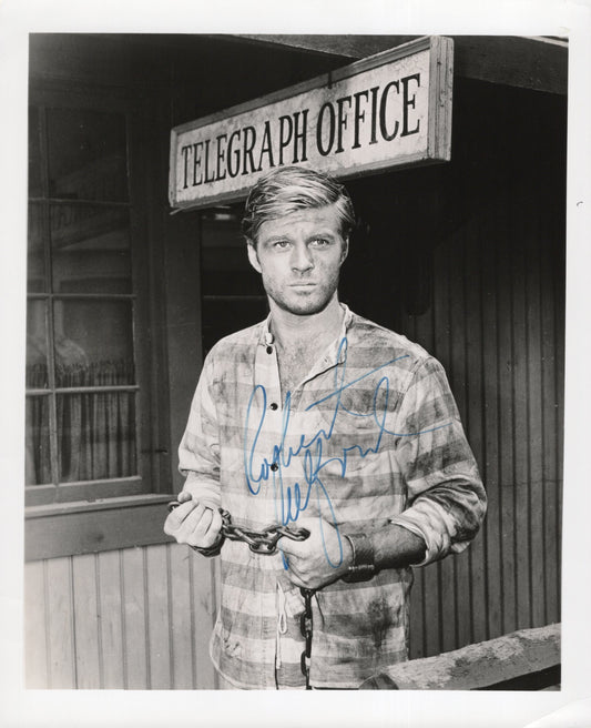 Robert Redford Signed Photo 8x10 B&W in The Evil That Men Do