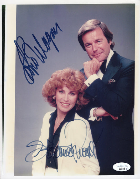 Robert Wagner and Stefanie Powers in "Hart to Hart" Double Signed Photo 8x10 - Rare! JSA Certified Authentic UU42110