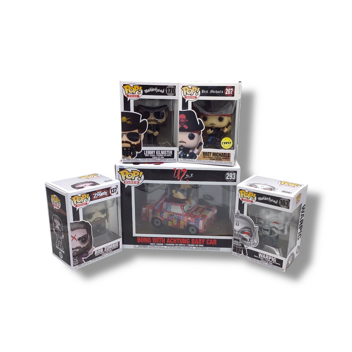 Rock n Roll Legends Funko POP Lot - Five Figures