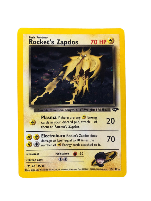 Rocket's Zapdos - Gym Challenge (G2) - 015/132 / Holo Rare - LP