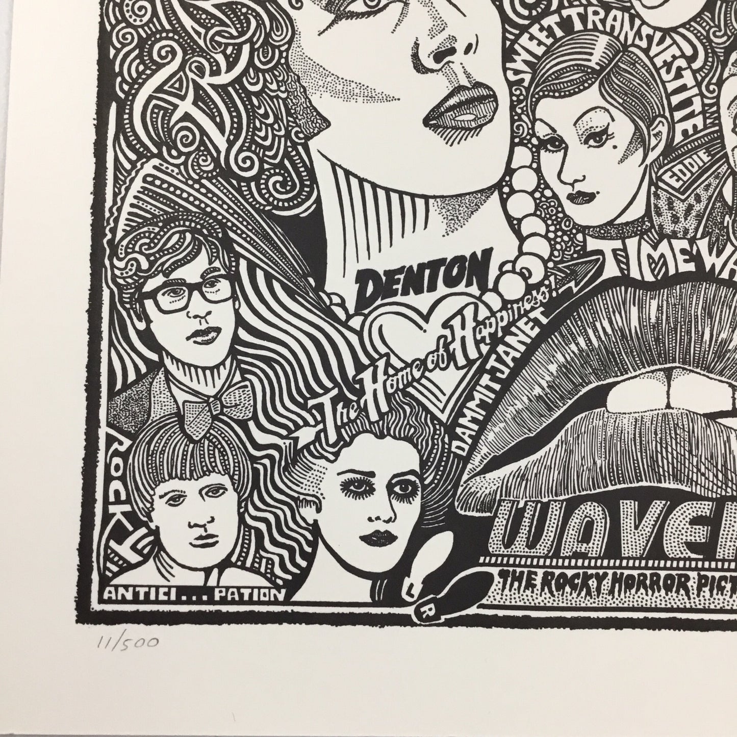 Rocky Horror Picture Show 11x17" Letterpress Print by Ben G Limited Edition 11/500 w/ COA