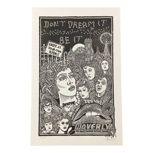 Rocky Horror Picture Show 11x17" Letterpress Print by Ben G Limited Edition 11/500 w/ COA