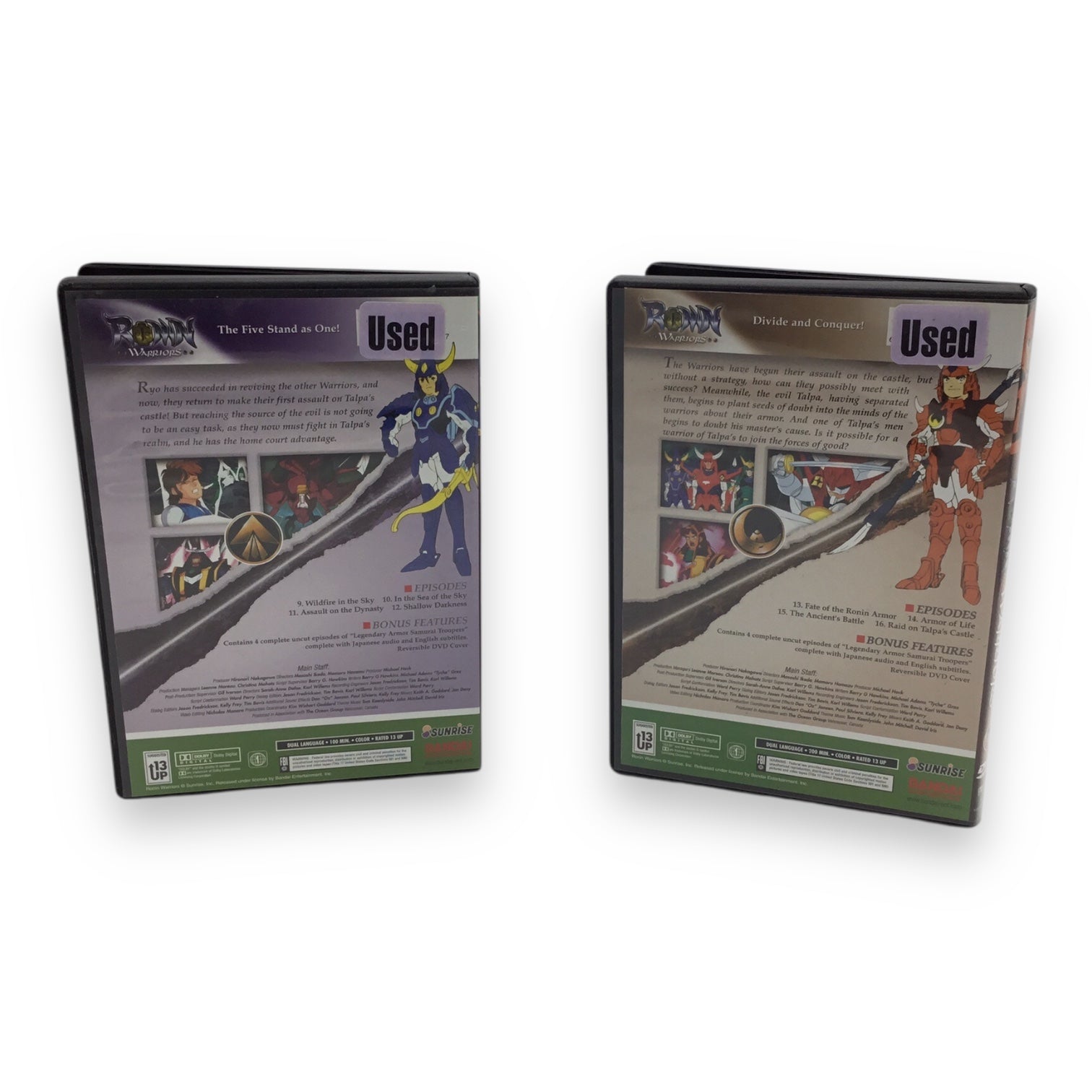 Ronin Warriors Complete Series DVD Set + OVAs