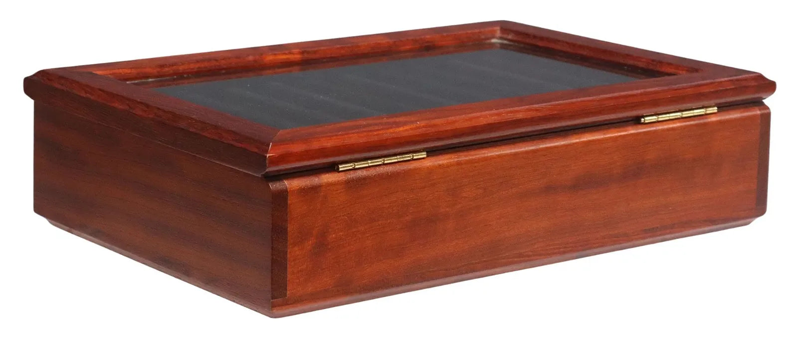 Rosewood twenty-four pen display case (Pens Not Included)