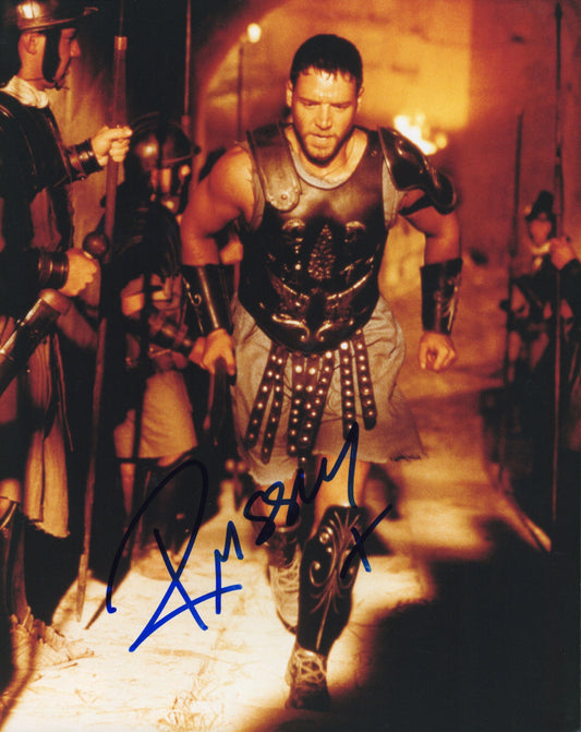 Russell Crowe Signed 8x10 Photo Gladiator Maximus – Epic Movie Collectible