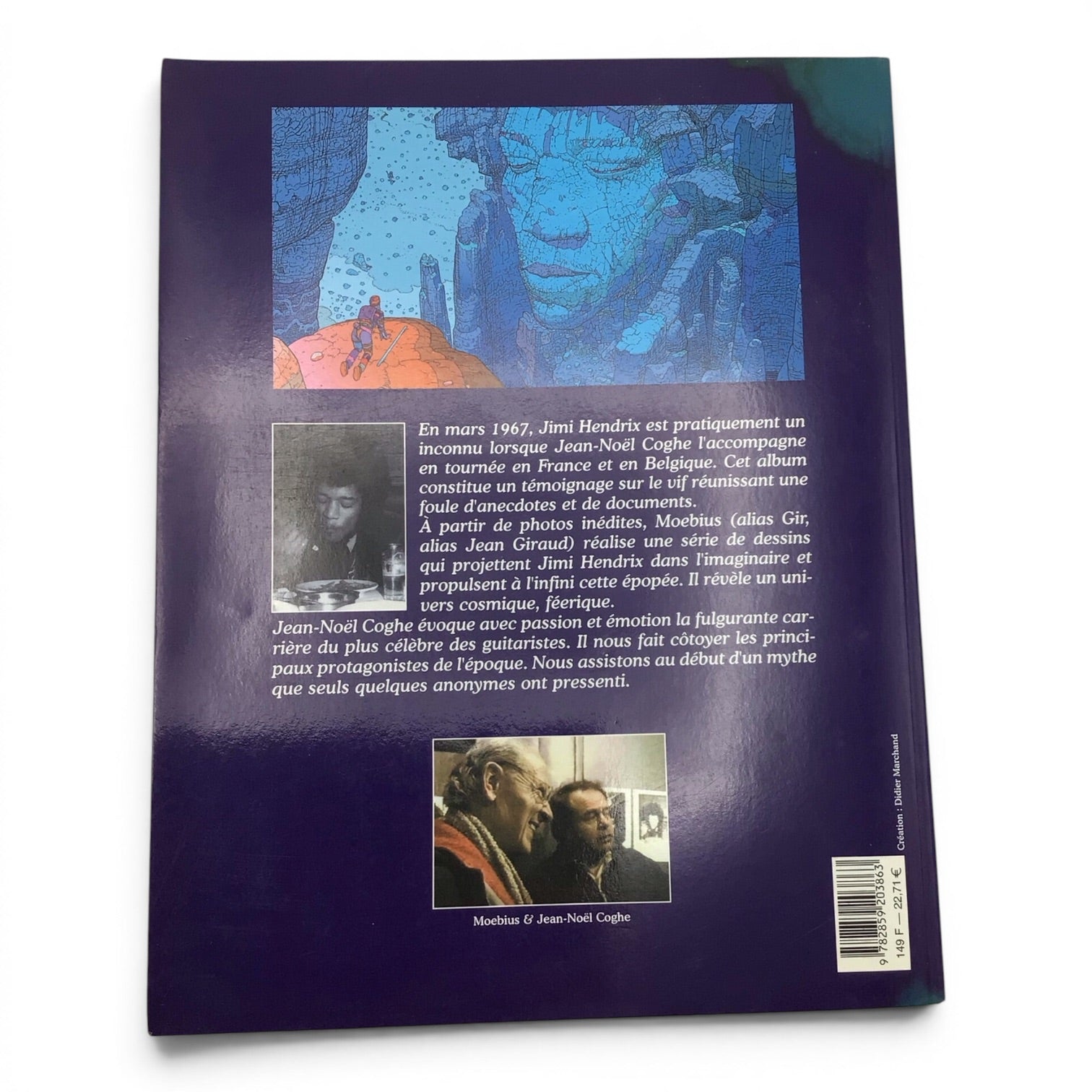 SIGNED Jimi Hendrix: Emotions Electriques - Moebius & Jean-Noel Coghe