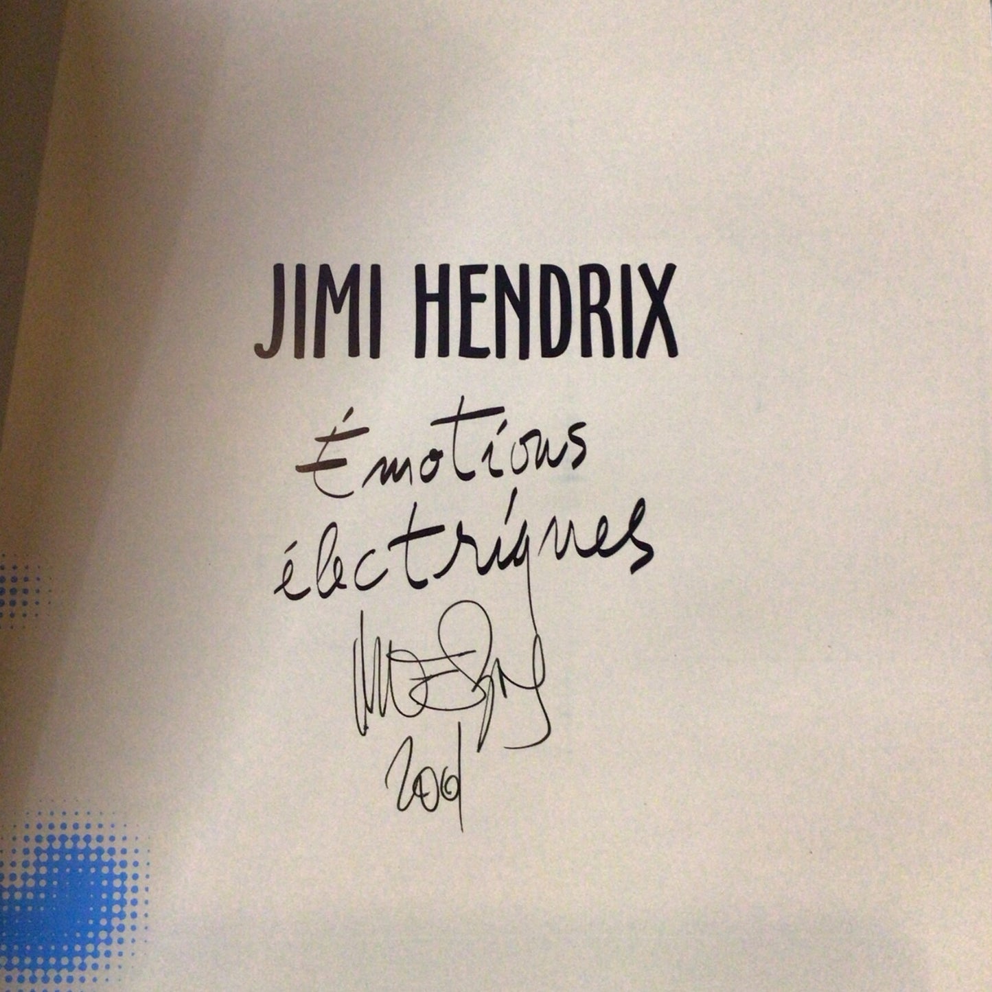 SIGNED Jimi Hendrix: Emotions Electriques - Moebius & Jean-Noel Coghe