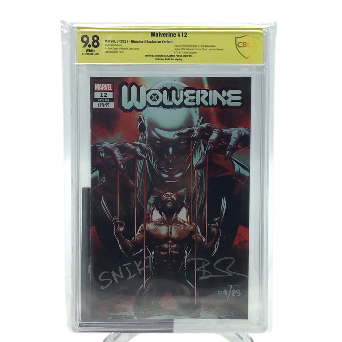 SIGNED Wolverine #12 Illuminati Exclusive Variant - CBCS Graded 9.8