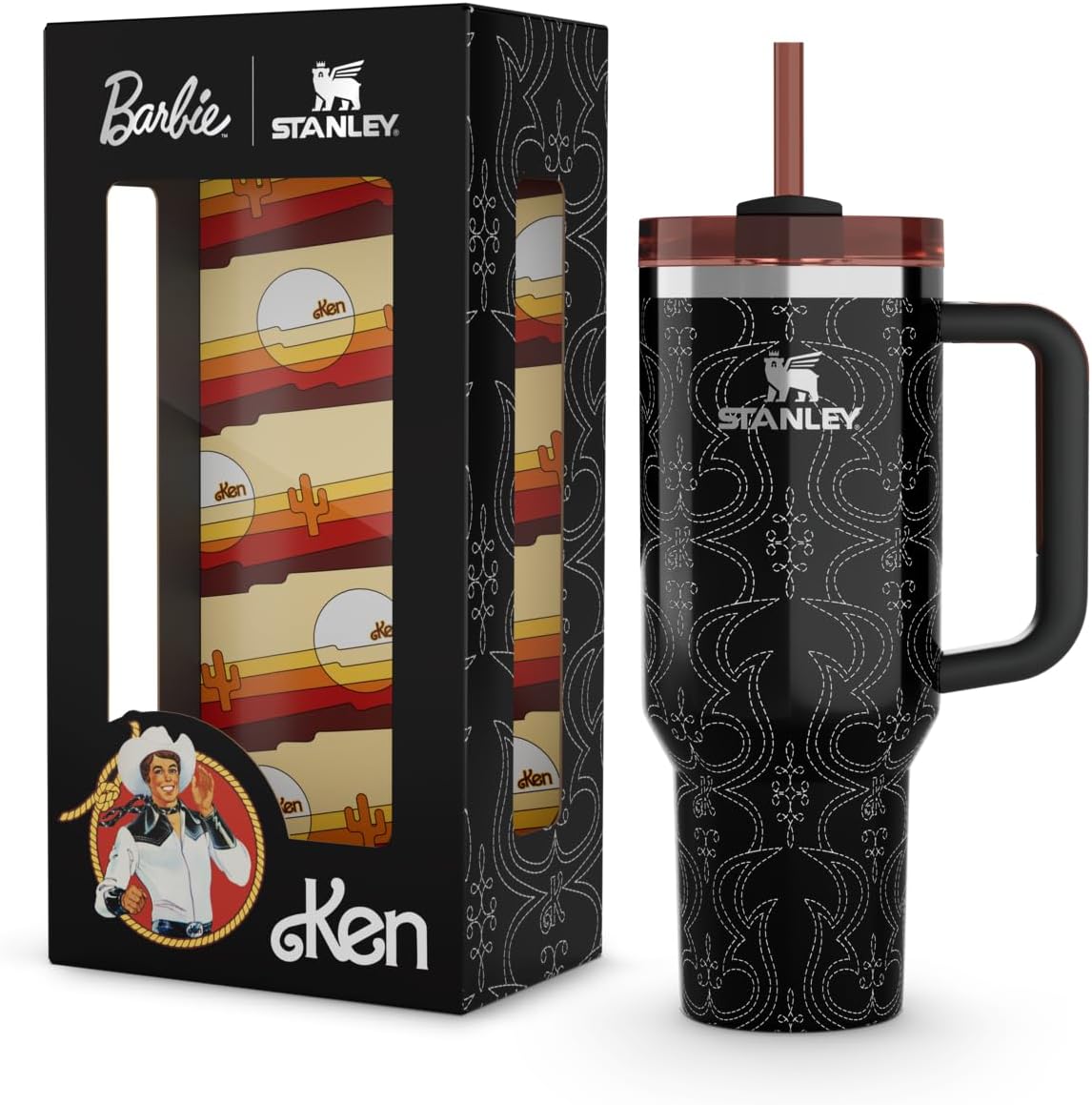 STANLEY x Barbie ’80s Western Ken Quencher 40 Oz - New In Box