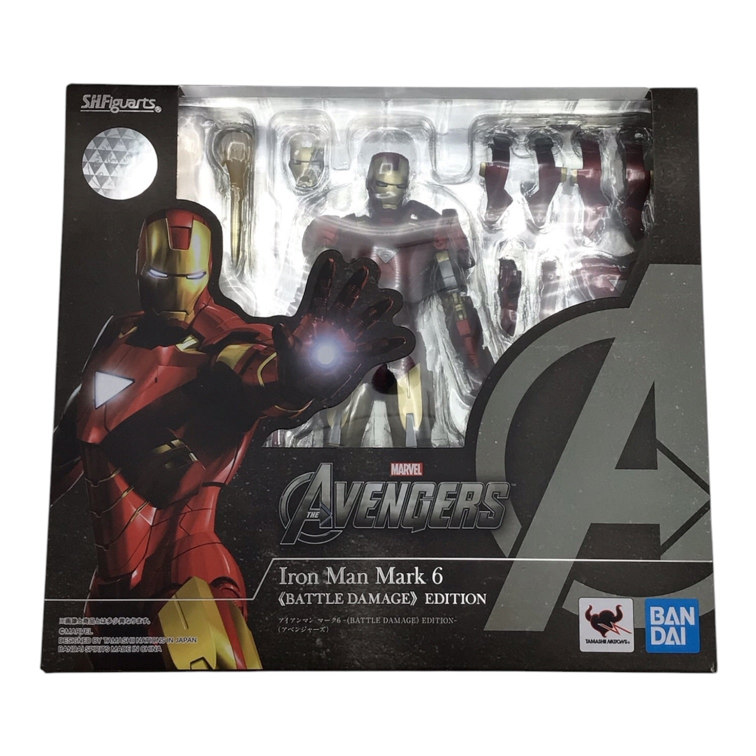 S.H.Figuarts Marvel Avengers Iron Man Mark 6 Battle Damage Edition Figure New in Box