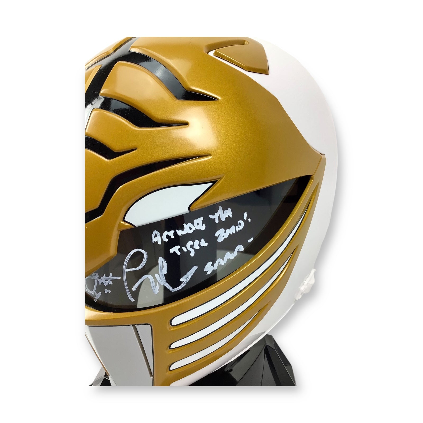 Saban's Power Rangers - White Ranger Helmet - Autographed