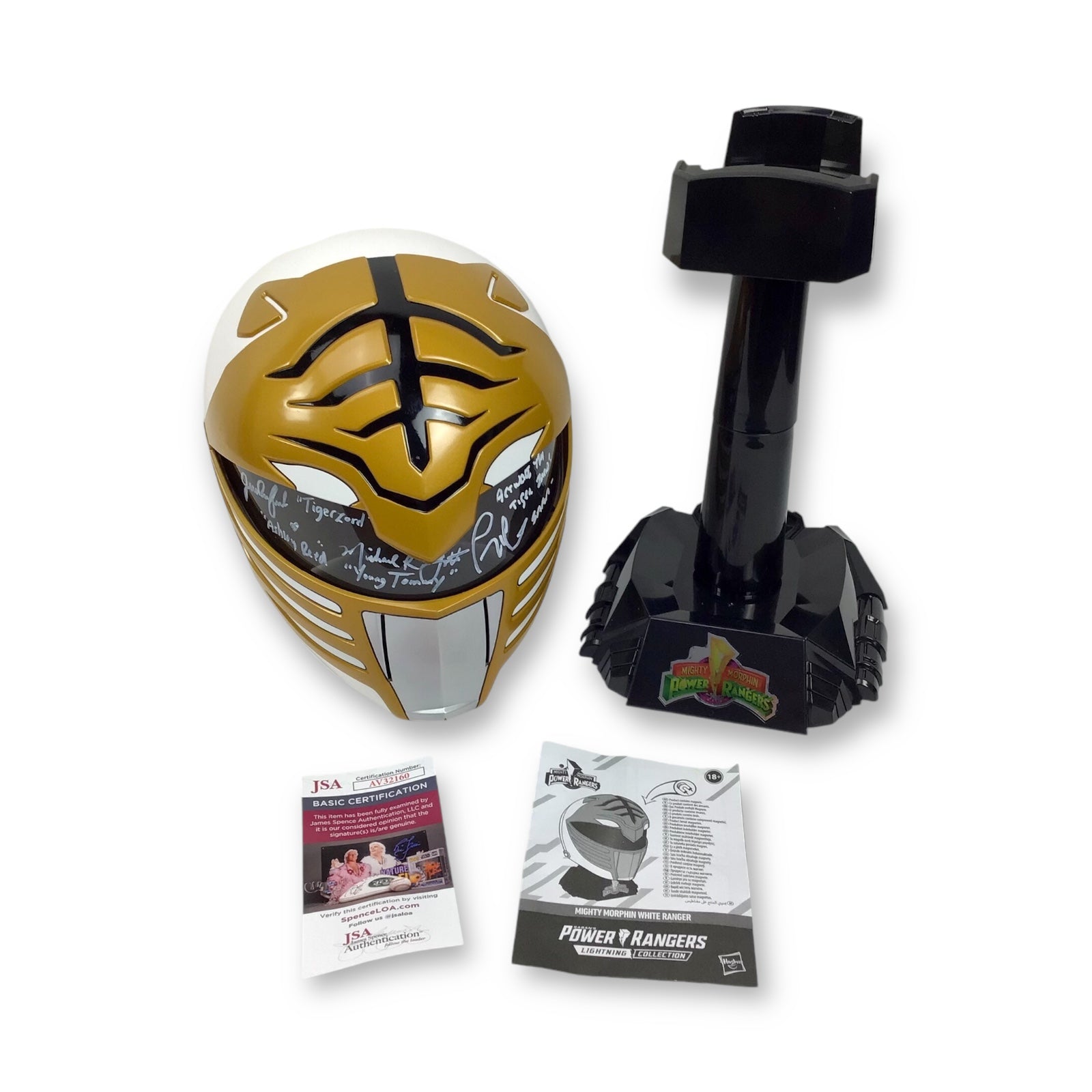 Saban's Power Rangers - White Ranger Helmet - Autographed