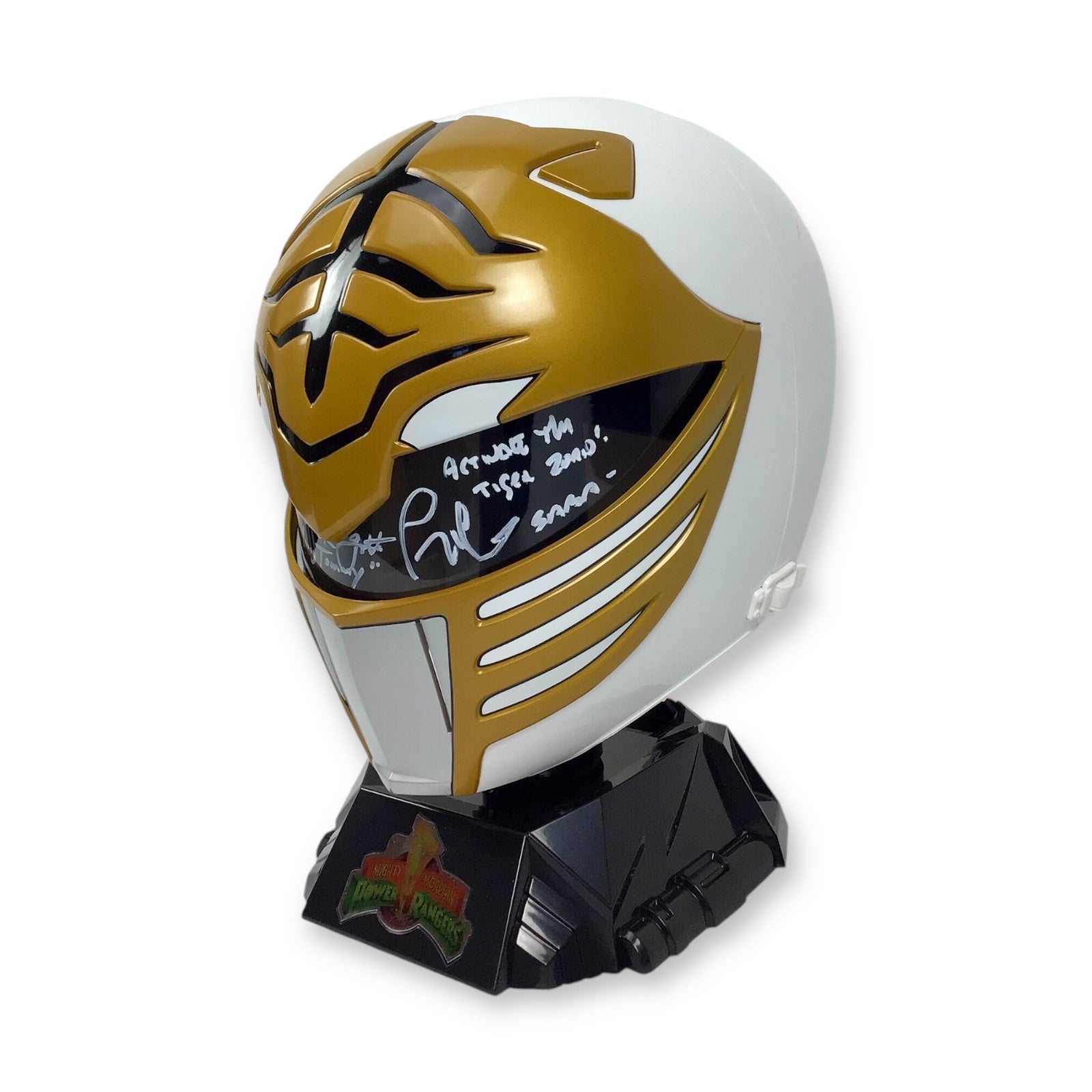 Saban's Power Rangers - White Ranger Helmet - Autographed