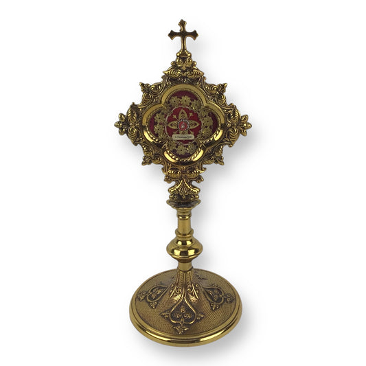 Saint Faustina Kowalska 1st Class Relic in Gilt Metal Altar Reliquary