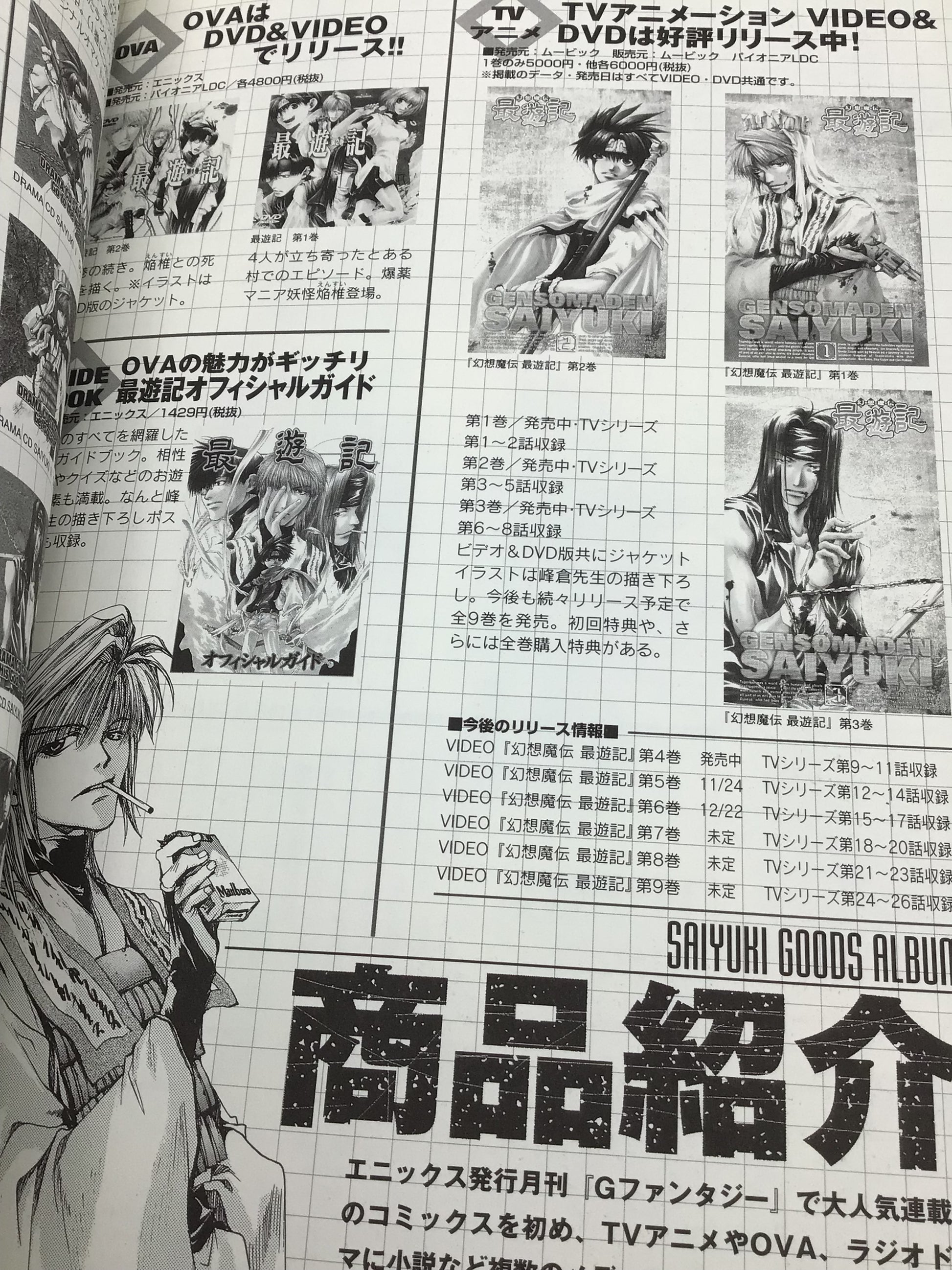 Saiyuki TV Anime Guide Book (2000) – Enix Publishing