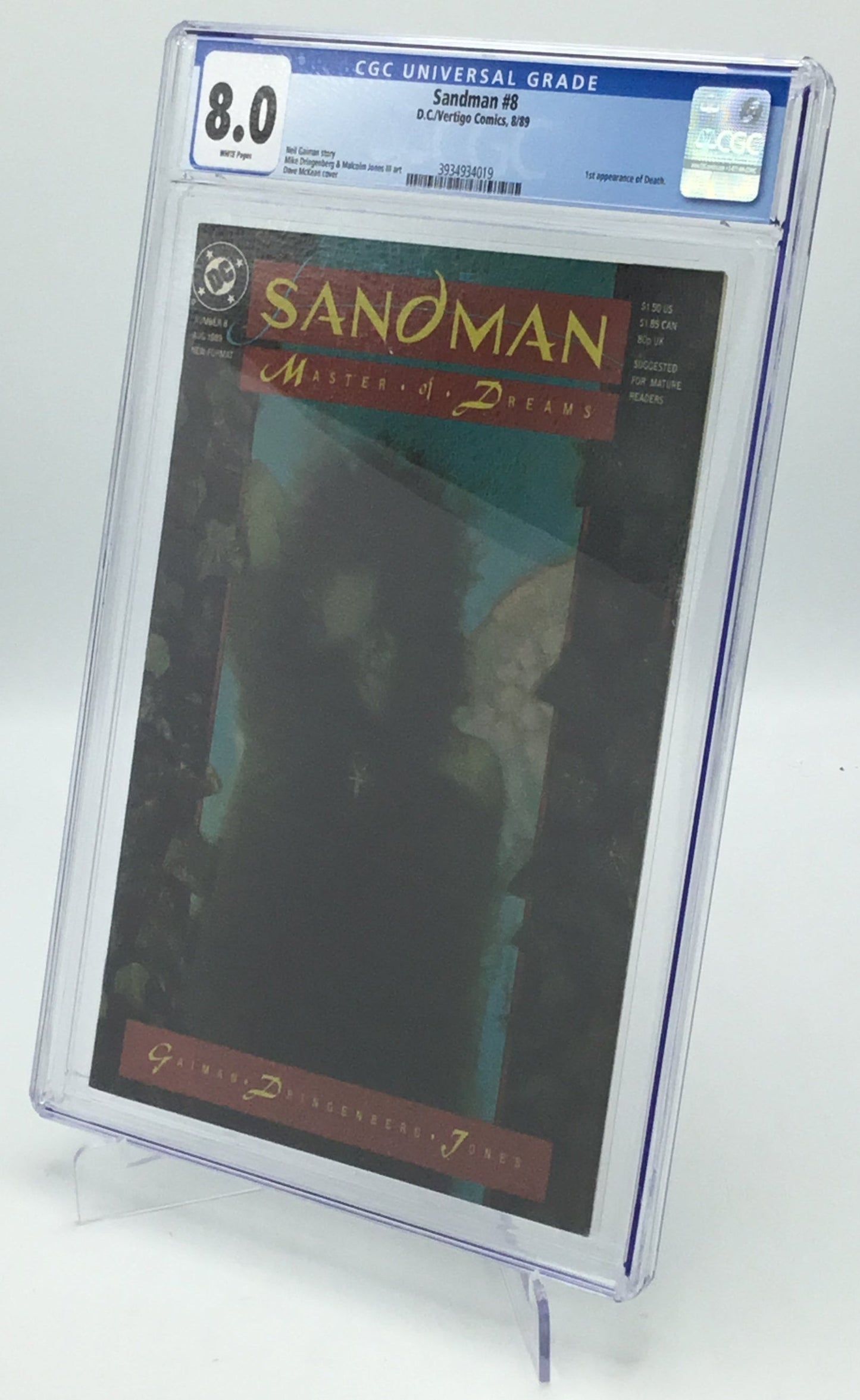 Sandman #8 - CGC 8.0 - First appearance of Death