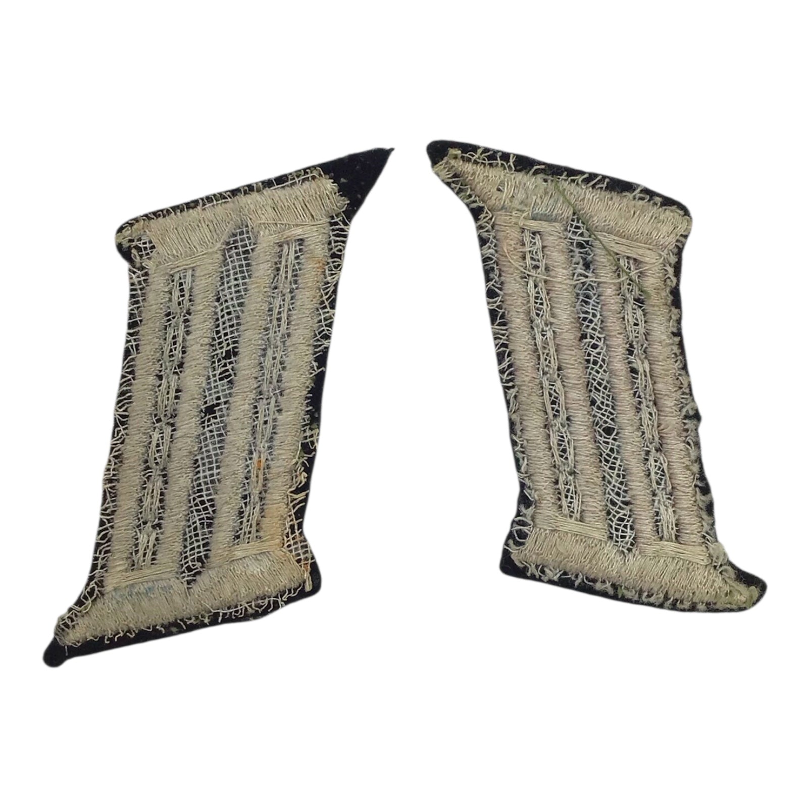 Scarce German SS Pioneer EM/NCO Collar Tab Matching Set