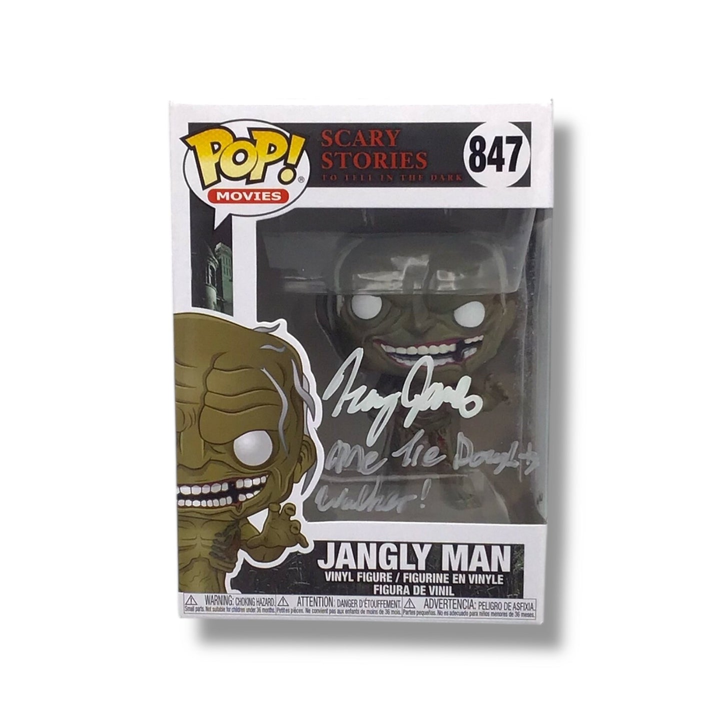 Scary Stories (#847) Jangly Man Funko POP! | Signed by Troy James (Beckett)