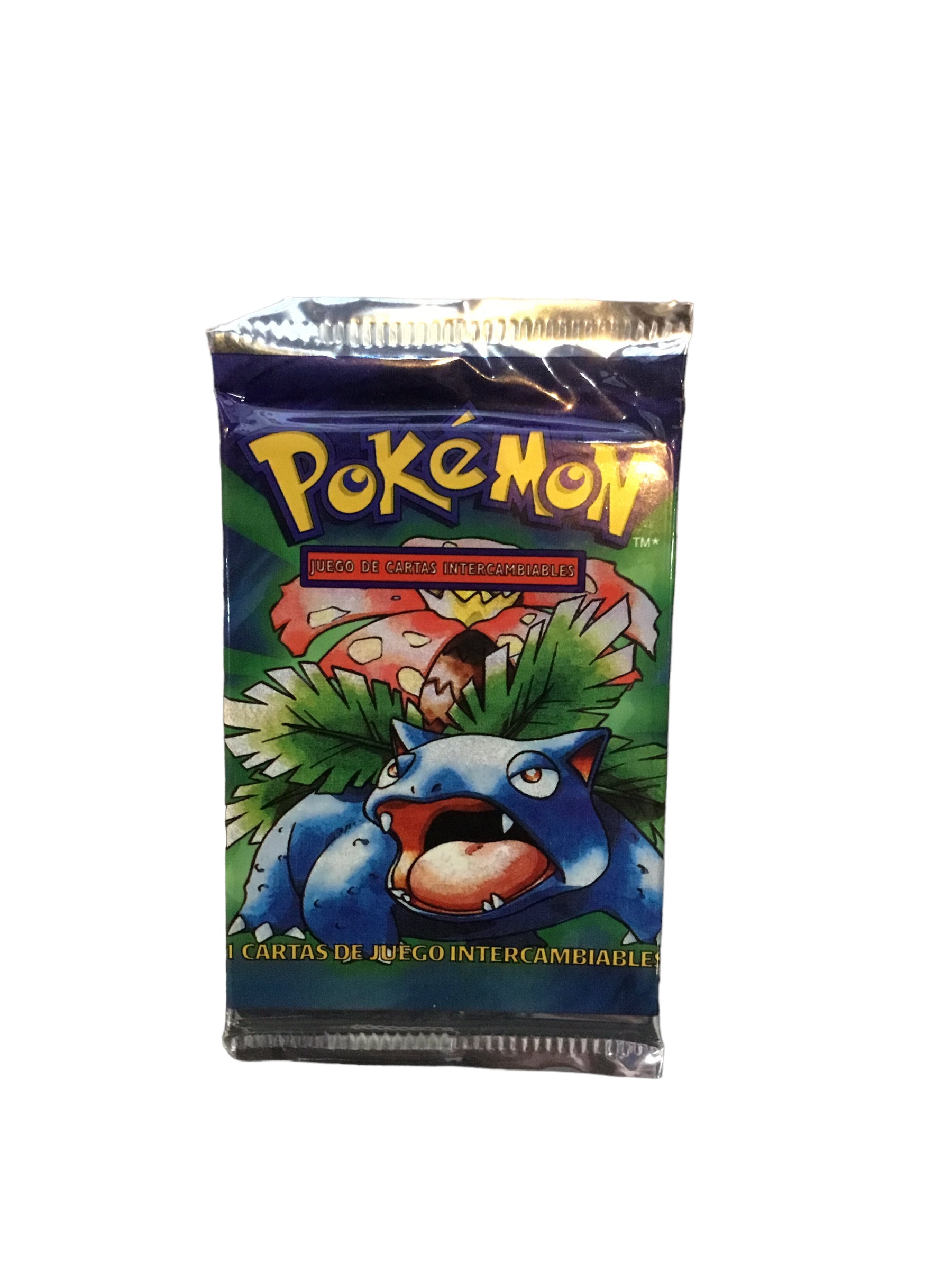 Sealed Spanish Pokemon Base Set Unlimited Edition Booster Pack