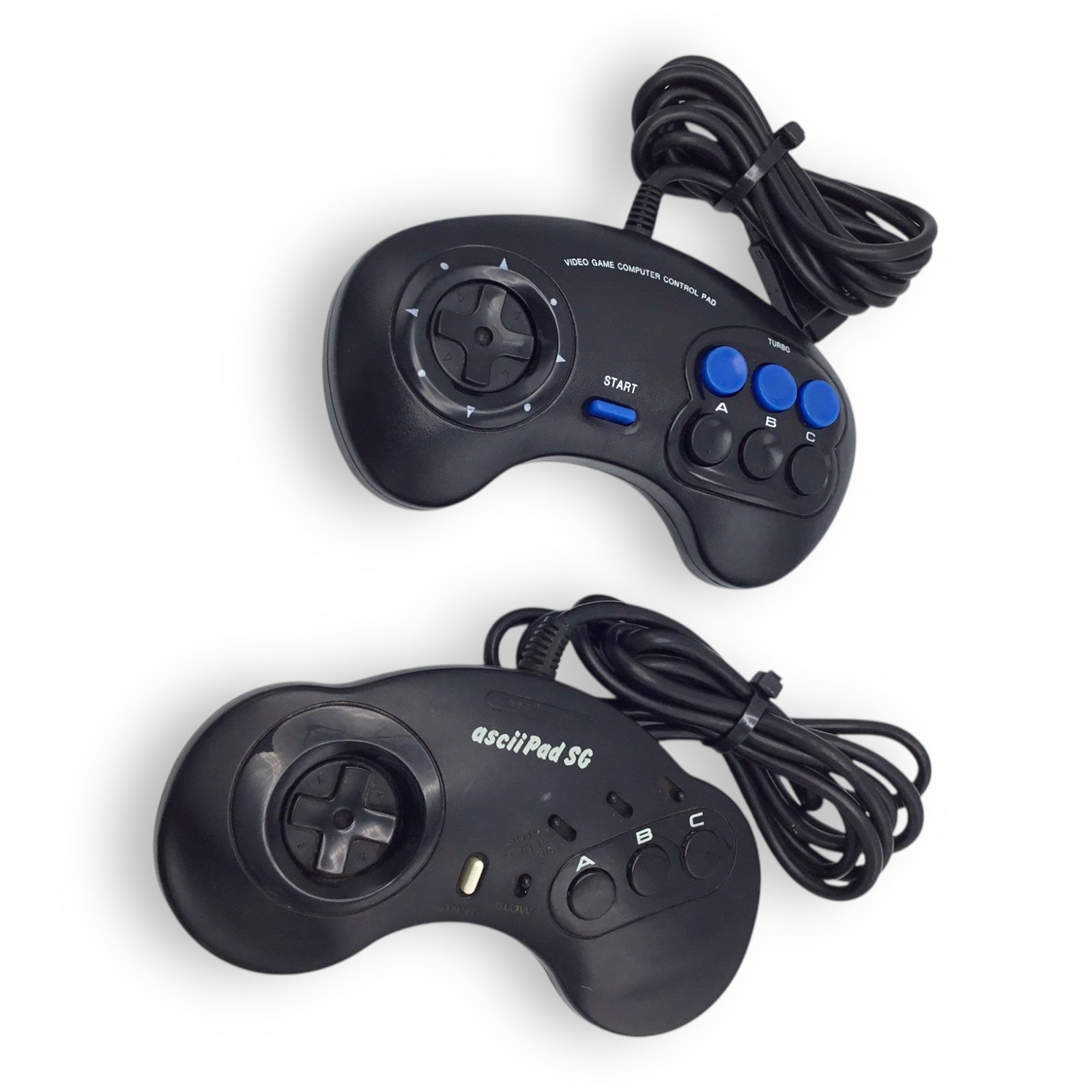 Sega Genesis MK-1631 Console w/ 2 Third-Party Controllers & Cables – Tested