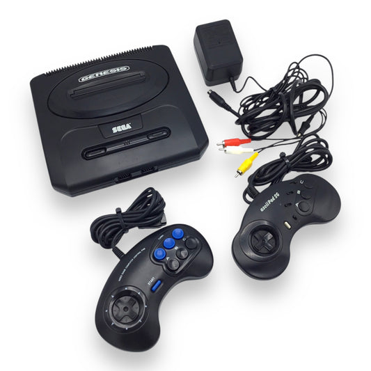 Sega Genesis MK-1631 Console w/ 2 Third-Party Controllers & Cables – Tested