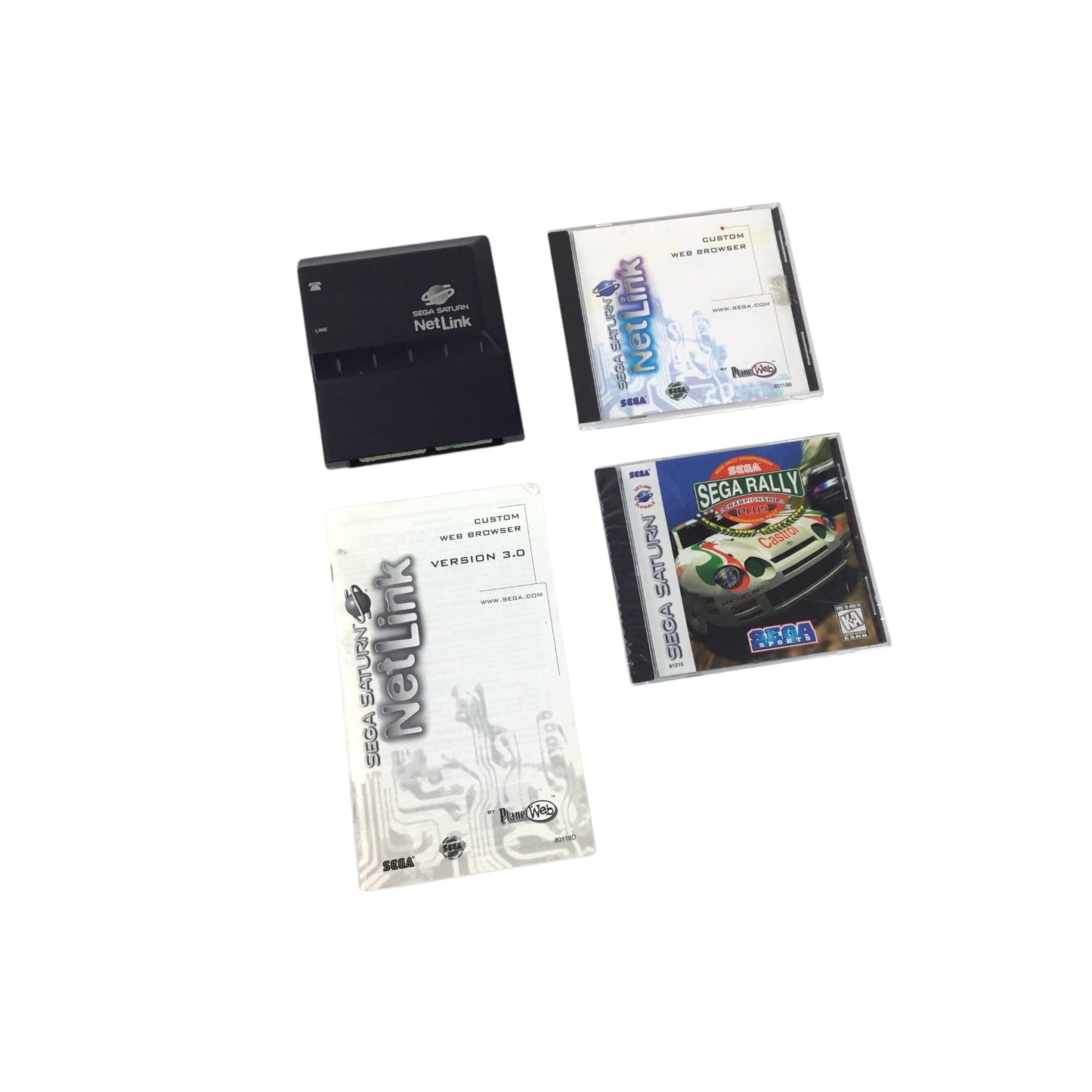 Sega Saturn Net Link Bundle + Sealed Sega Rally Net Link Edition