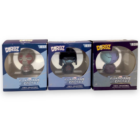 Set of 3 Guardians of the Galaxy Funko Dorbz Figures (Drax, Nebula, Ronan)